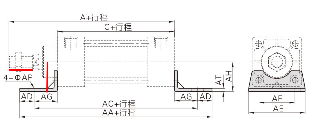 標(biāo)準(zhǔn)氣缸LB圖